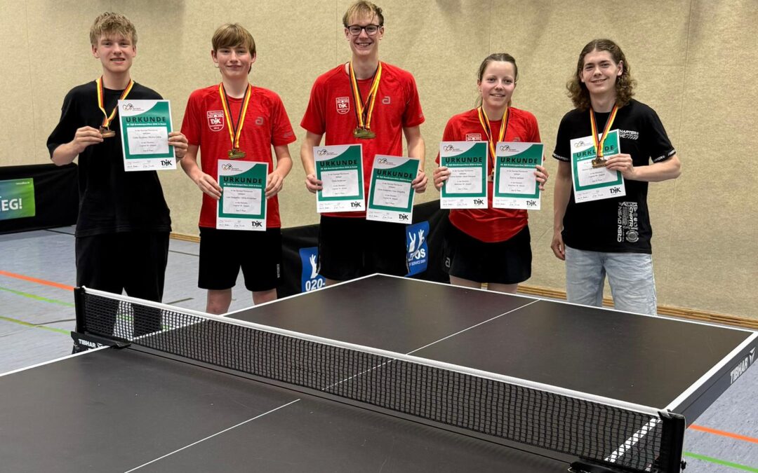 Sieben Gold- und Bronzemedaillen im Tischtennis abgeräumt