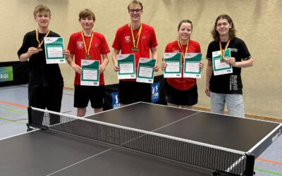 Sieben Gold- und Bronzemedaillen im Tischtennis abgeräumt