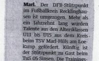 Information über den DFB-Stützpunkt in Sinsen